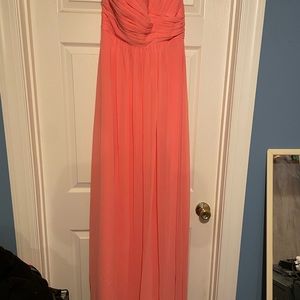 Coral bridesmaid/ formal dress.